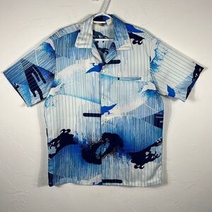 🔥Vintage 70s-80’s Andrade Honolulu Hawaii Hawaiian Shirt Silk Mens Lg - PERFECT